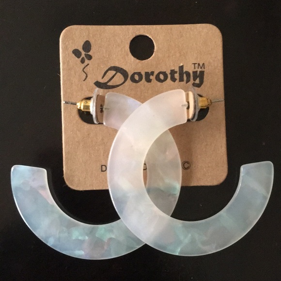 Clear hoop earrings - Picture 1 of 1